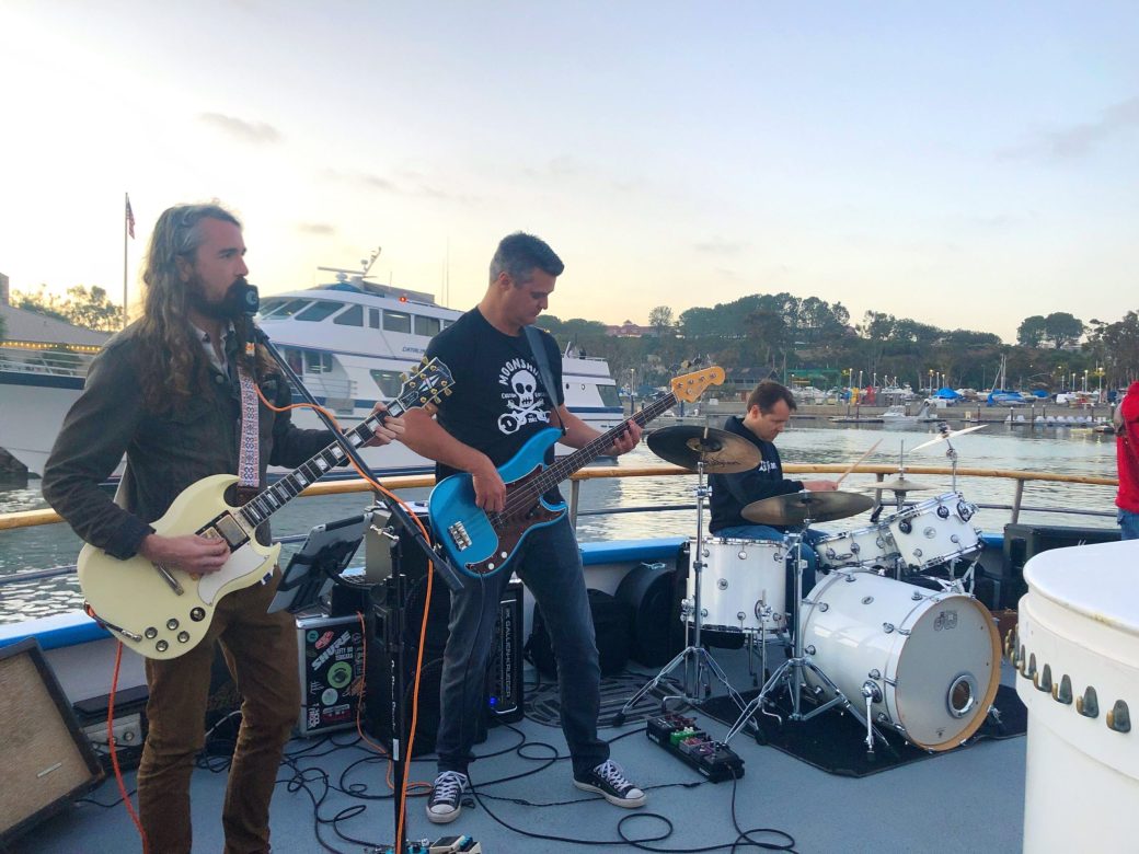 Band playing live on the deck of the Dana Pride in Dana Point Harbor