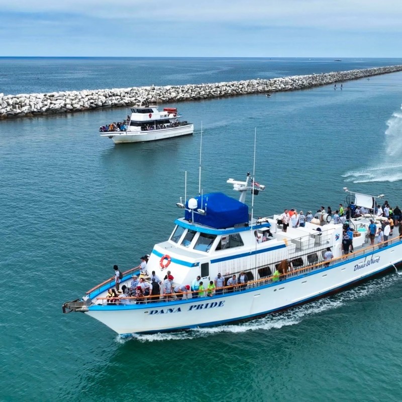 a small boat in a large body of water