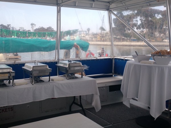 a boat sitting on top of a table