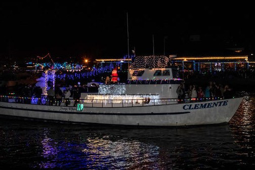 a small boat in a large body of water