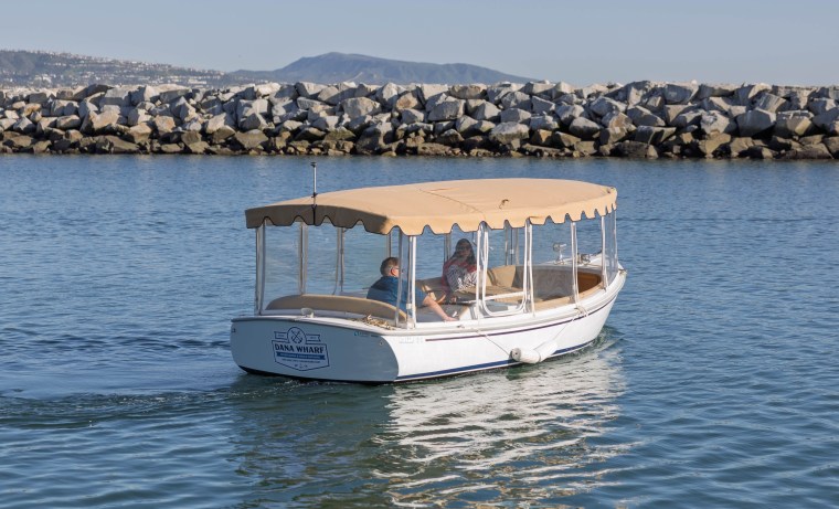 Guests aboard the Duffy in Dana Point Harbor
