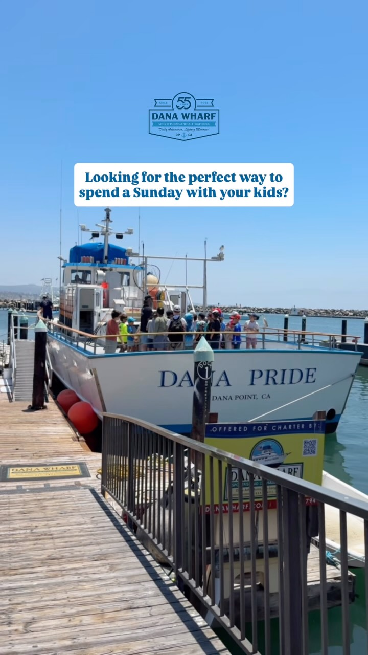 Anglers boarding the Dana Pride for a Dana Wharf deep sea fishing trip at Dana Point Harbor