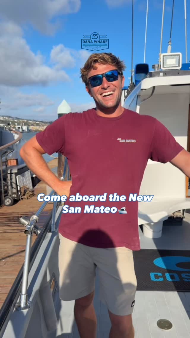 Deckhand aboard the New San Mateo, Dana Wharf's all-day limited-load sportfishing boat in Dana Point